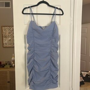 Women’s Abercrombie Blue Ruched Mini Dress